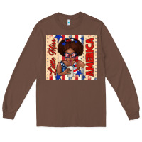 Chestnut little miss america Long Sleeve Tee - TumblerDesignByShophia