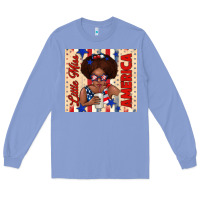 Colony Blue little miss america Long Sleeve Tee - TumblerDesignByShophia