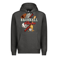 Charcoal Heather baseball mama Premium Hoodie - FaDigitalArtStudio