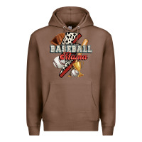 Chestnut baseball mama Premium Hoodie - FaDigitalArtStudio
