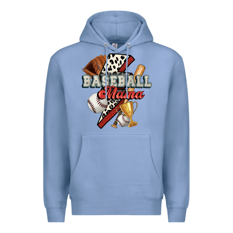 Baseball Mama Premium Hoodie by FaDigitalArtStudio | Teevron