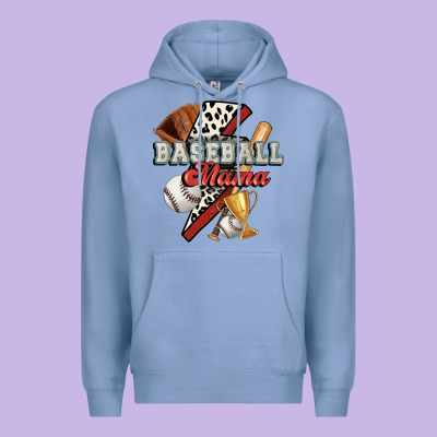 Baseball Mama Premium Hoodie Designed By Fadigitalartstudio