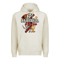 Oatmeal Heather baseball mama Premium Hoodie - FaDigitalArtStudio