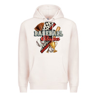 Pale Pink baseball mama Premium Hoodie - FaDigitalArtStudio