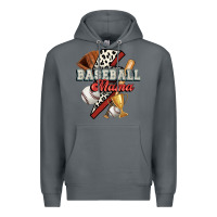 Rock baseball mama Premium Hoodie - FaDigitalArtStudio