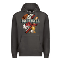 Smoke baseball mama Premium Hoodie - FaDigitalArtStudio