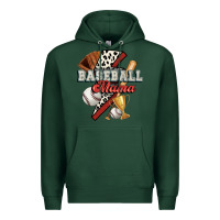 Sports Green baseball mama Premium Hoodie - FaDigitalArtStudio