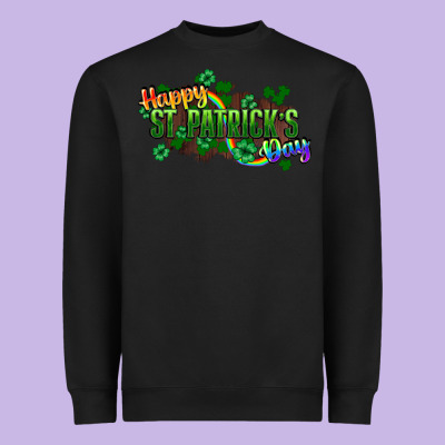 Happy St. Patrick's Day Heavyweight Sweatshirt Designed By Howdyjamesfarm