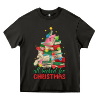 Asphalt christmas book tree Heavy Core Tee - MaliasSmallBusiness