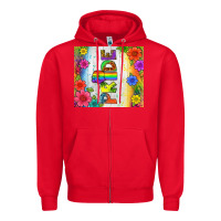 Red LGBTQ+ Pride With Flower Tumbler Zipper Hoodie - BundleAndBundleShop