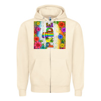 Sandshell LGBTQ+ Pride With Flower Tumbler Zipper Hoodie - BundleAndBundleShop