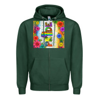 Sports Green LGBTQ+ Pride With Flower Tumbler Zipper Hoodie - BundleAndBundleShop