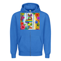 True Royal LGBTQ+ Pride With Flower Tumbler Zipper Hoodie - BundleAndBundleShop