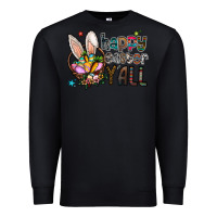 Black happy easter y all Premium Sweatshirt - CowhideDigitalArt