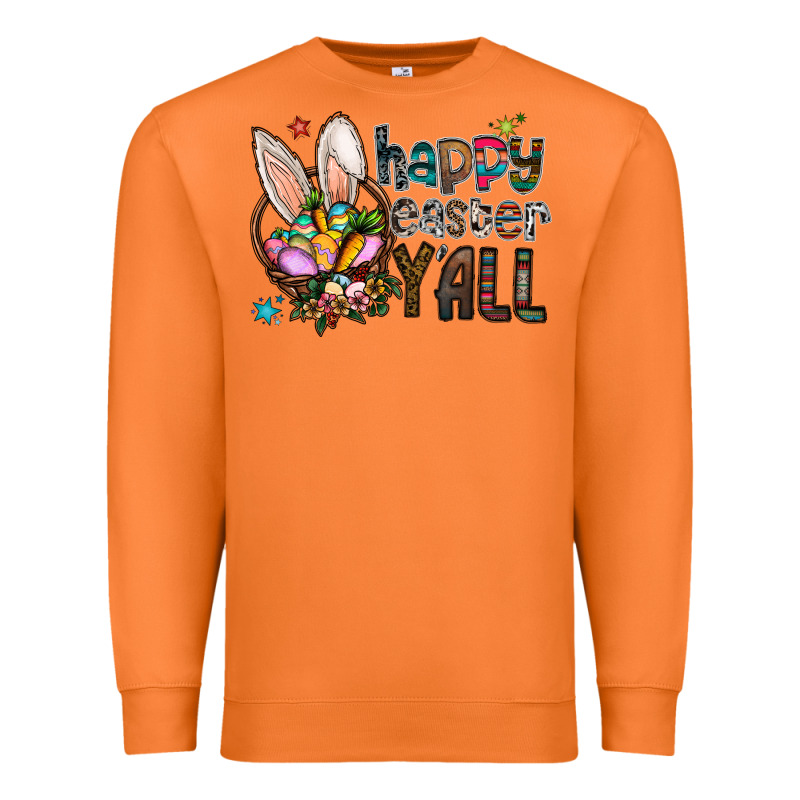 Happy Easter Y All Premium Sweatshirt by CowhideDigitalArt | Teevron