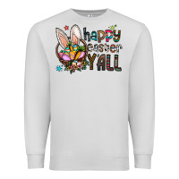 Dove Grey happy easter y all Premium Sweatshirt - CowhideDigitalArt