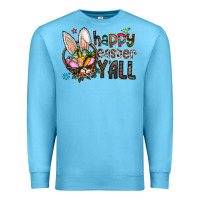 Ocean Blue happy easter y all Premium Sweatshirt - CowhideDigitalArt