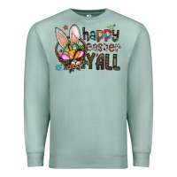 Seafoam happy easter y all Premium Sweatshirt - CowhideDigitalArt