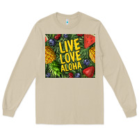 Mushroom live love aloha Long Sleeve Tee - TumblerDesignByShophia