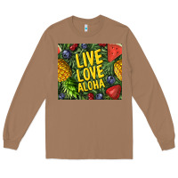 Toasted Coconut live love aloha Long Sleeve Tee - TumblerDesignByShophia