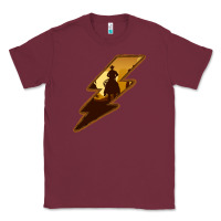 Burgundy Cowboy Sunset Lightning Classic Tee - Bettercallsaul