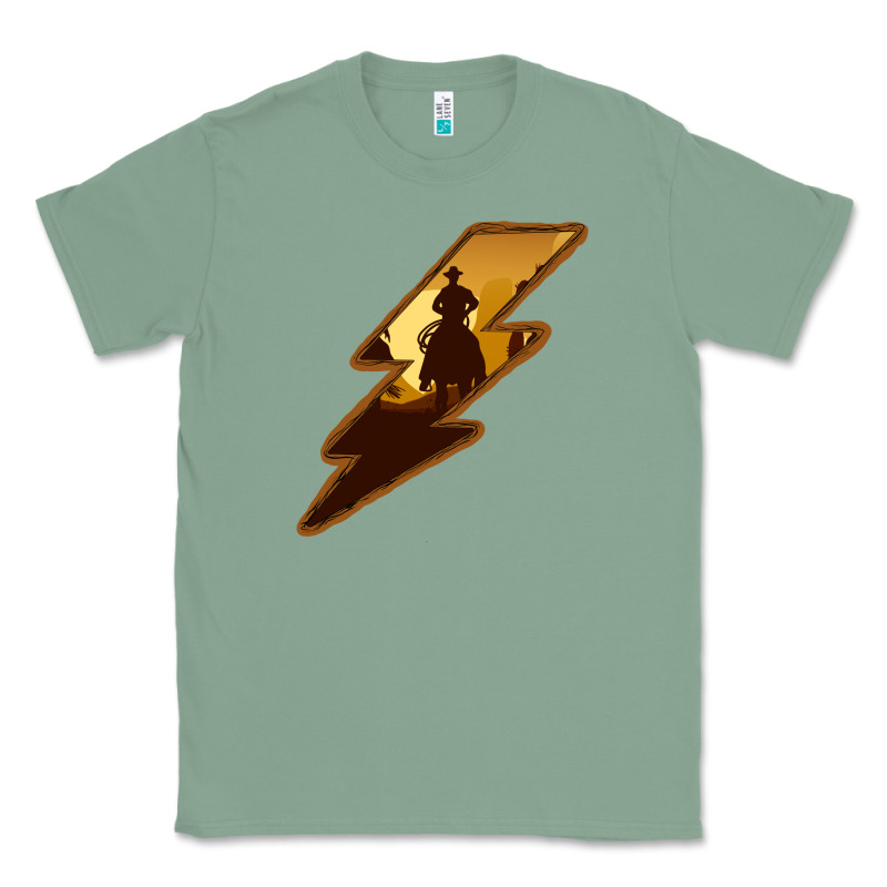 Cowboy Sunset Lightning Classic Tee by Bettercallsaul | Teevron