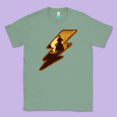 Cowboy Sunset Lightning Classic Tee Designed By Bettercallsaul