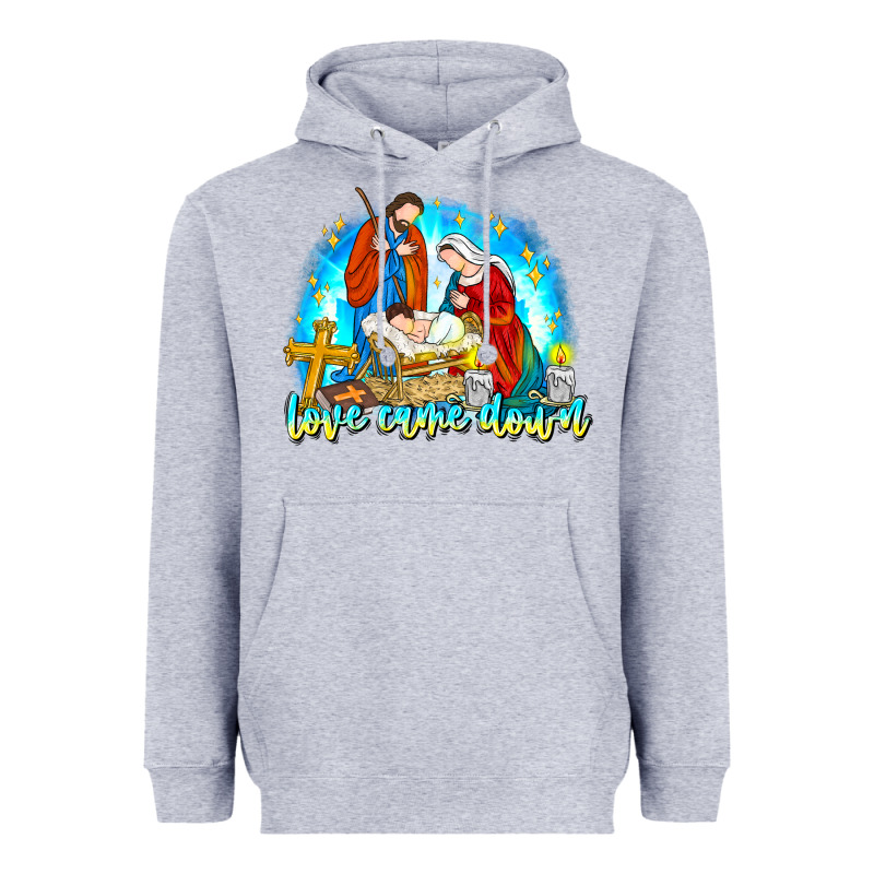 Love Came Down Heavyweight Hoodie by CowhideDigitalArt | Teevron