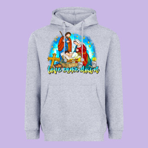 Love Came Down Heavyweight Hoodie Designed By Cowhidedigitalart