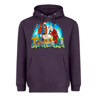 Plum Love Came Down Heavyweight Hoodie - CowhideDigitalArt