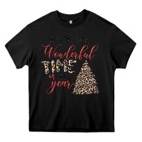 Black it's the most wonderful time of the year Heavy Core Tee - MaliasSmallBusiness