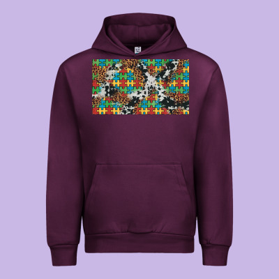 Western Autism  Cup Urban Hoodie Designed By Artiststas