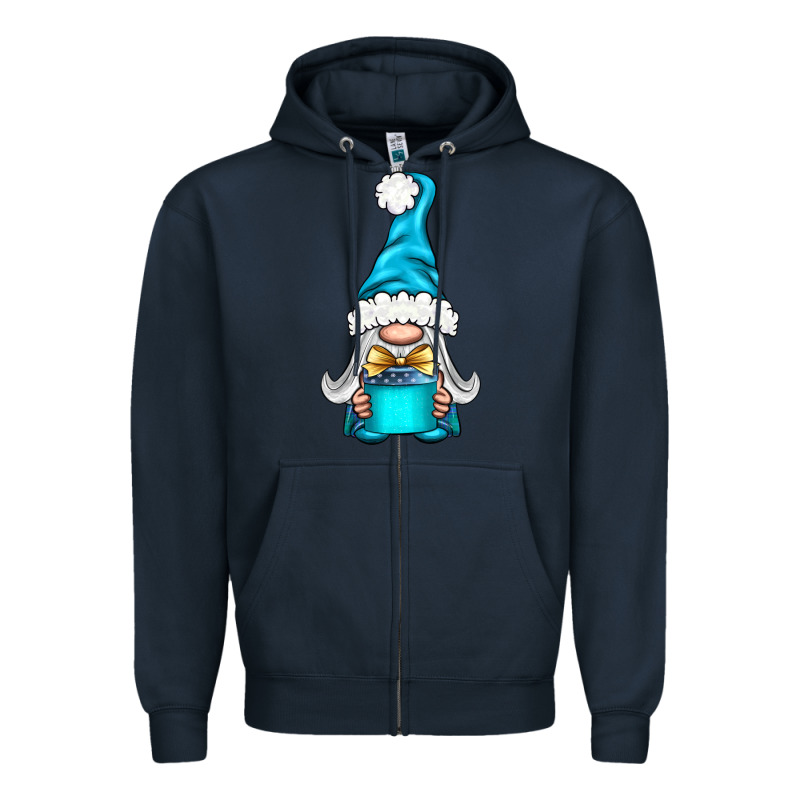 Winter Gnome With Gift Zipper Hoodie by BundleAndBundleShop | Teevron