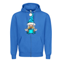True Royal winter gnome with gift Zipper Hoodie - BundleAndBundleShop