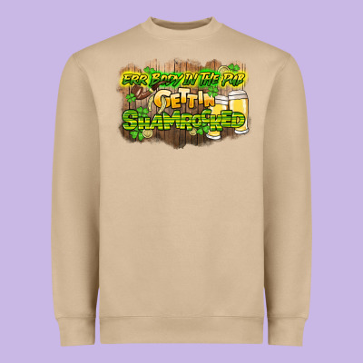 Err Body In The Pub Gettin Shamrocked Heavyweight Sweatshirt Designed By Howdyjamesfarm