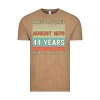Vintage Coffee awesome since august 1976 44 years and i ll keep on Vintage Tee - Bettercallsaul