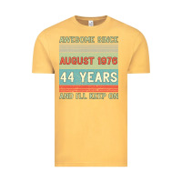 Vintage Mustard awesome since august 1976 44 years and i ll keep on Vintage Tee - Bettercallsaul