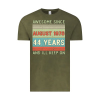 Vintage Olive awesome since august 1976 44 years and i ll keep on Vintage Tee - Bettercallsaul