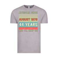 Vintage Zinc awesome since august 1976 44 years and i ll keep on Vintage Tee - Bettercallsaul