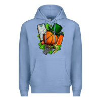 Colony Blue St. Patrick's Day Basketball Premium Hoodie - FaDigitalArtStudio