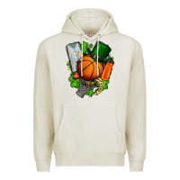 Oatmeal Heather St. Patrick's Day Basketball Premium Hoodie - FaDigitalArtStudio