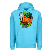 Ocean Blue St. Patrick's Day Basketball Premium Hoodie - FaDigitalArtStudio