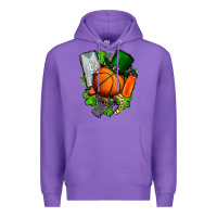 Purple St. Patrick's Day Basketball Premium Hoodie - FaDigitalArtStudio