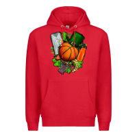 Red St. Patrick's Day Basketball Premium Hoodie - FaDigitalArtStudio