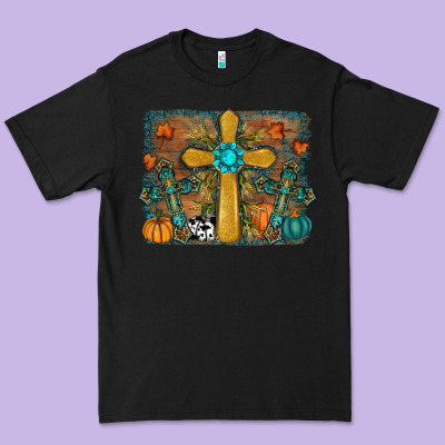 Fall Gemstone Cross Premium Tee Designed By Ranaportraitstore