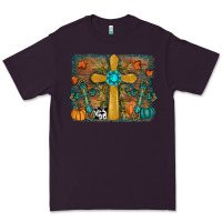 Plum Fall Gemstone Cross Premium Tee - RanaPortraitStore