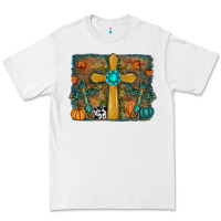 White Fall Gemstone Cross Premium Tee - RanaPortraitStore
