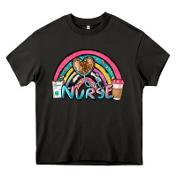 Asphalt nurse rainbow Heavy Core Tee - NancyCooperArtShop