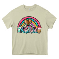 Mossy nurse rainbow Heavy Core Tee - NancyCooperArtShop