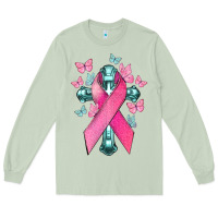 Matcha Cancer Cross Cancer Awareness Long Sleeve Tee - HowdyJamesFarm